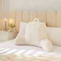 Urban Lifestyle Rabbit Faux Fur Backrest Pillow, Ivory