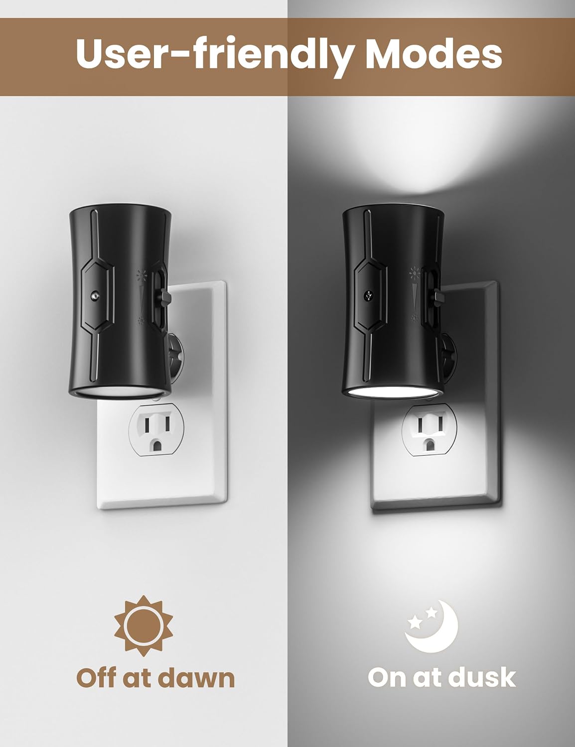 Sujeet LED Night Lights Plug into wall, Bright Night Light, Dusk to Dawn Sensor, White Night Light, 0-100LM Adjustable Brightness, Dimmable…
