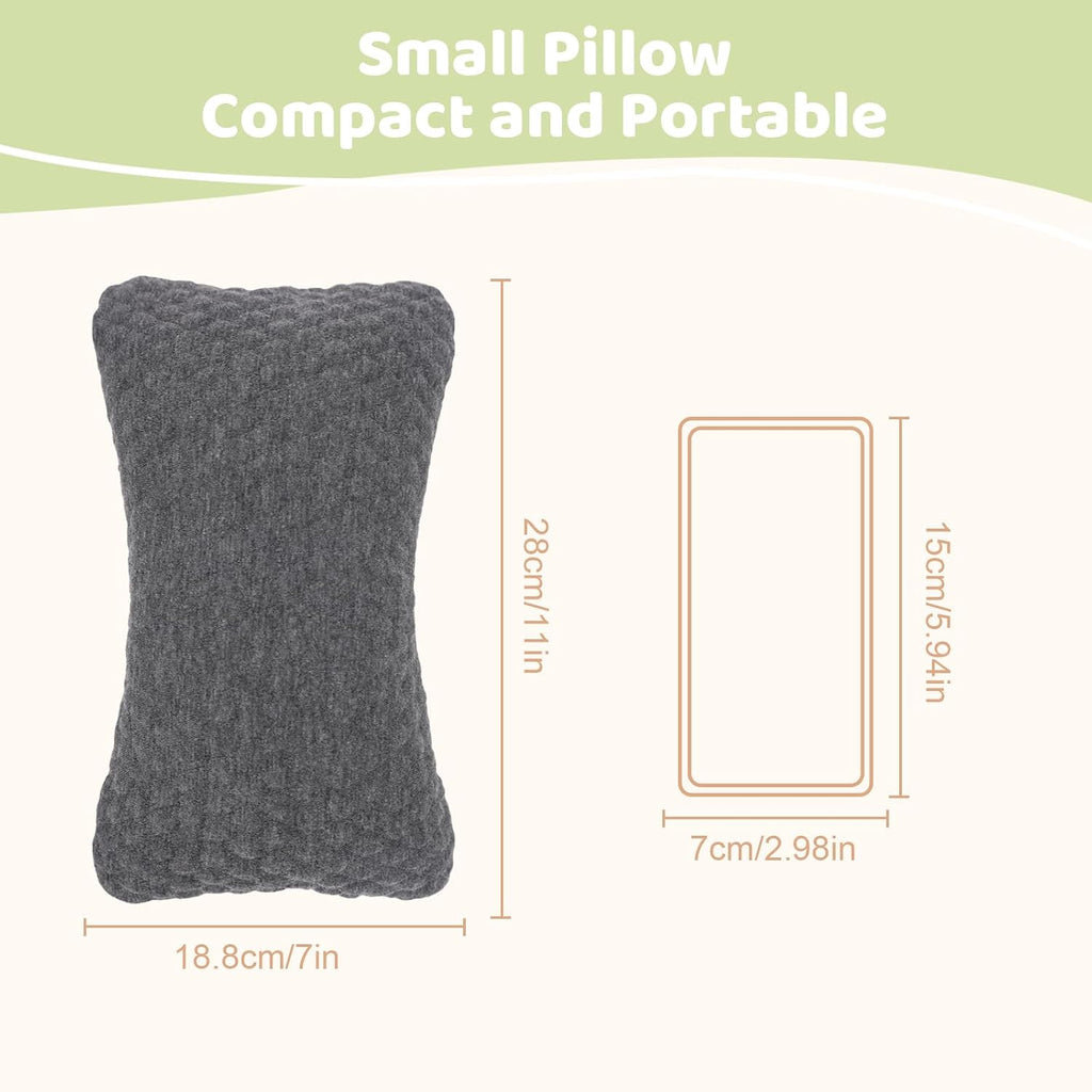 vocheer Small Pillows for Sleeping, 11"x 7" Mini Travel Pillow, Tiny Pillows for Neck, Wrist, Lumbar and Knee, Pets Pillow, Cotton…