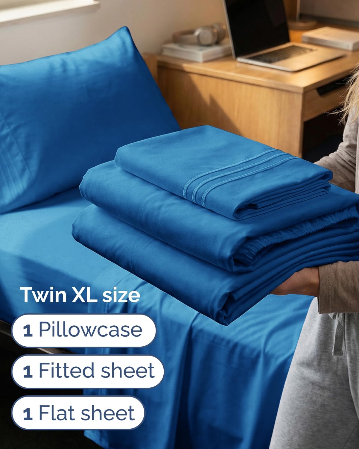 Twin XL Size 3 Piece Sheet Set - Comfy Breathable & Cooling Sheets - Hotel Luxury Bed Sheets for Women & Men - Deep Pockets, Easy-Fit…