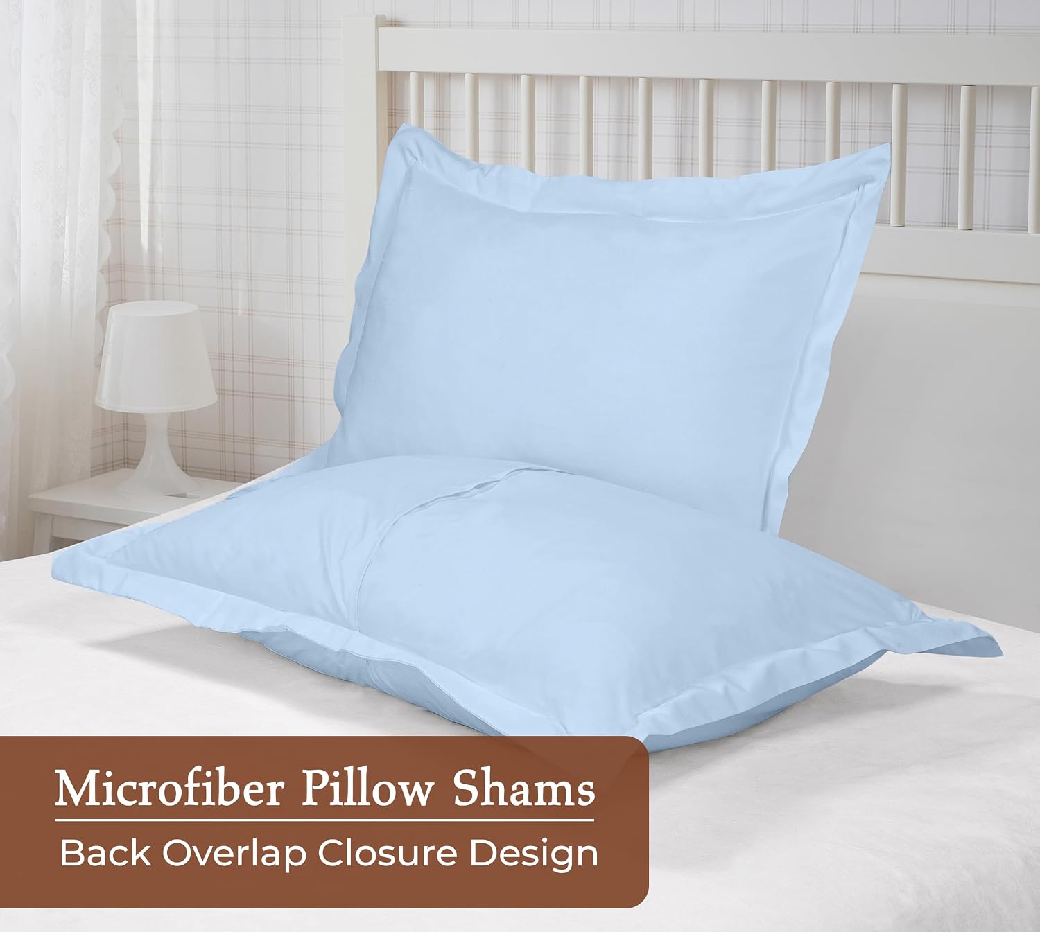 Royalelinens Royale Linens Pillow Shams 2 Pack Euro Size 26x26 Inch - Brushed 1800 Microfiber - Bed Pillow Shams, Wrinkle Resistant Super S…