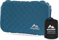 MARCHWAY Inflatable Camping Pillow with Soft Foam Top & TPU Air Bladder, Dual-Sided Support for All-Season, Lightweight Compact Travel…