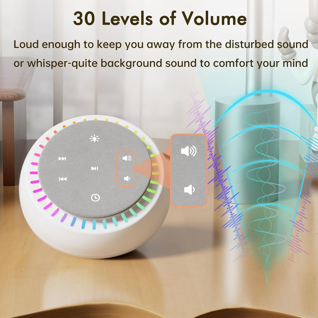 DreamSky Sound Machine for Sleep, White Noise for Sleeping Adults & Baby, Brown Noise Fan for Office Privacy & Noise Canceling, 26 Sounds…