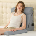 Sasttie Wedge Pillow Set for After Surgery, 3PCS Adjustable Bed Wedge Pillow Headboard with Memory Foam Neck Cushion – for Acid Reflux, Sle…