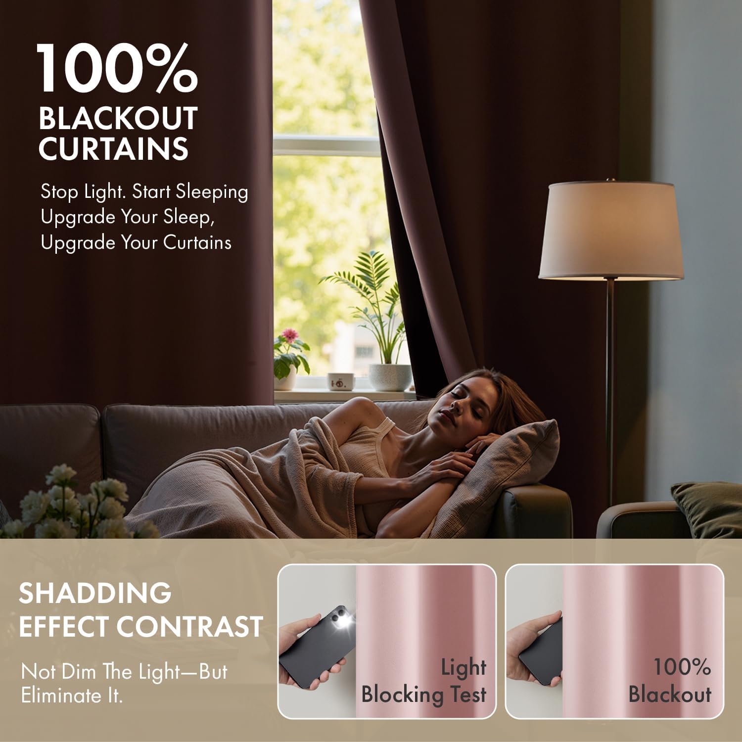 Miulee Baby Pink 100% Blackout Curtains for Girls Bedroom 84 Inch Long, 2 Thick Layers Thermal Insulated Nursery Black Out Window Curtains…
