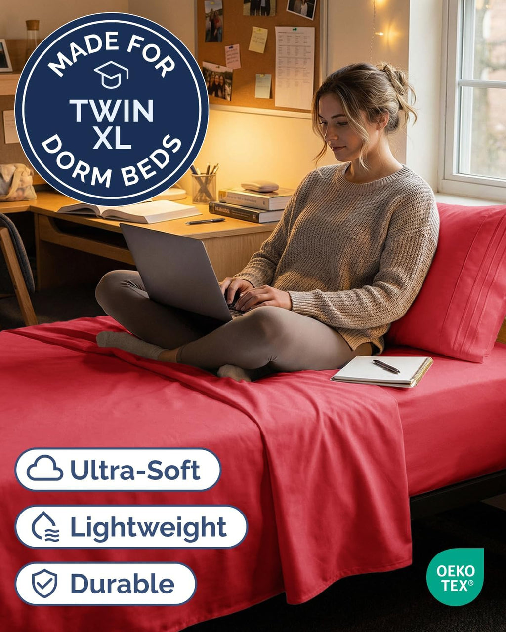 Twin XL Size 3 Piece Sheet Set - Comfy Breathable & Cooling Sheets - Hotel Luxury Bed Sheets for Women & Men - Deep Pockets, Easy-Fit…