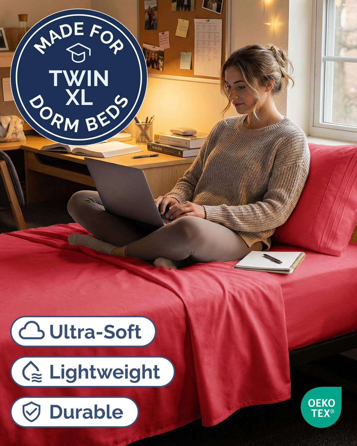 Twin XL Size 3 Piece Sheet Set - Comfy Breathable & Cooling Sheets - Hotel Luxury Bed Sheets for Women & Men - Deep Pockets, Easy-Fit…