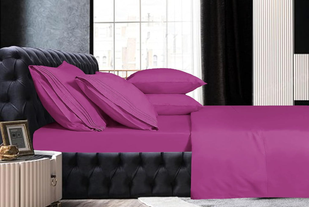 MocassiLuxuryBedding Mocassi King Sheet Set - Luxury Hotel 1800 Premier Bedding Sheets & Pillowcases - Ultra Soft Breathable & Cooling Bed…