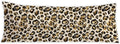 Black and Gold Leopard Print 20x54 Body Pillow Cover, Cheetah Print Room Decor, Funky Y2k Cheetah Print Decorative Long Body Pillow Cases…