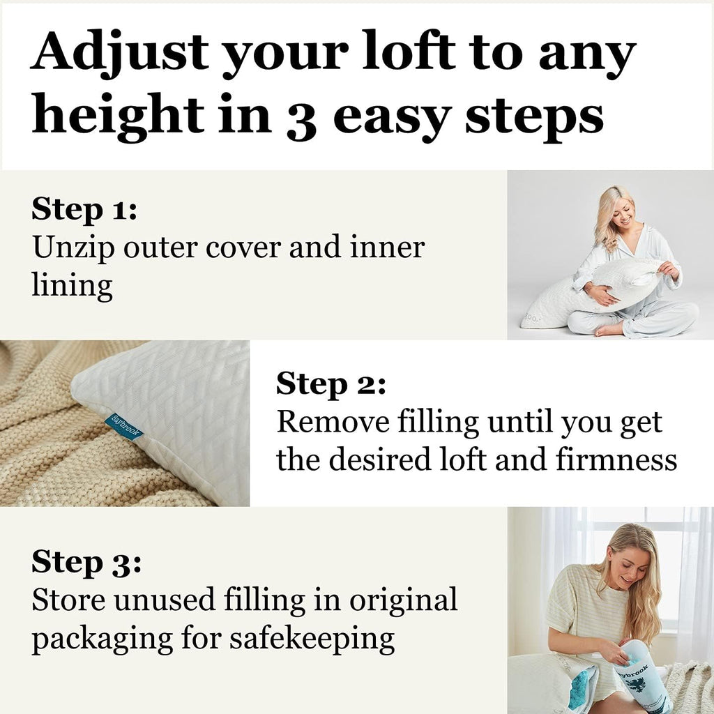 Saybrook Adjustable Pillow White
