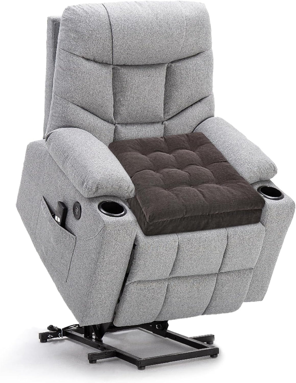 Recliner Cushions for Elderly, 20x20x5 Inch Thick Chair Cushion Patent Design Soft Tufted Dual Layer Booster Seat Cushions for Seniors…