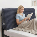 ENITYA Headboard Pillow Queen,60"x24"x8" Large Bed Wedge Backrest Cushion with Ergonomic Soft Foam Support and Removable Cover, Ideal for…