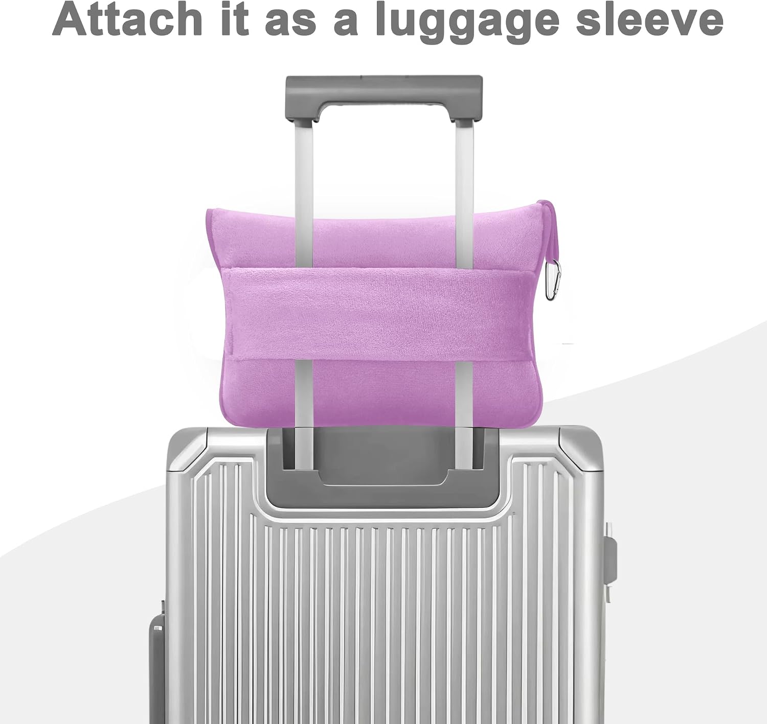 JungleStar Travel Blanket and Pillow Compact, Soft 2 in 1 Airplane Blanket with Soft Bag Pillowcase, Hand Luggage Sleeve and Backpack Clip (…