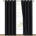 Nicetown High-End Thermal Curtains, Full Blackout Curtains 84 inches Long for Dining Room, Soundproof Window Treatment Drapes for Hall Room…