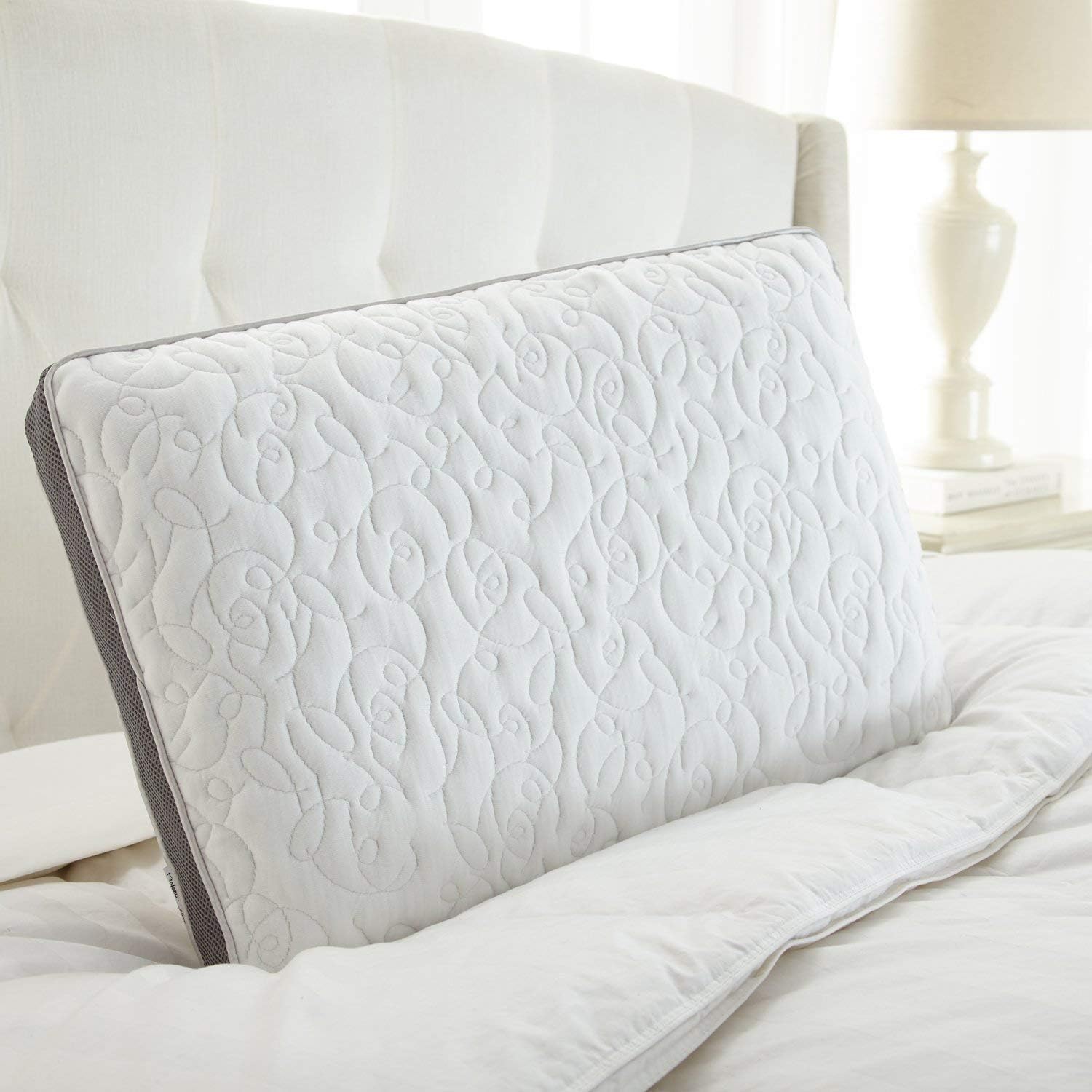 PerfectCloud Perfect Cloud Double Airflow Ventilated Memory Foam Bed Pillow for Sleeping - 5.5-inch Breathable Cooling Medium-Loft (Standar…