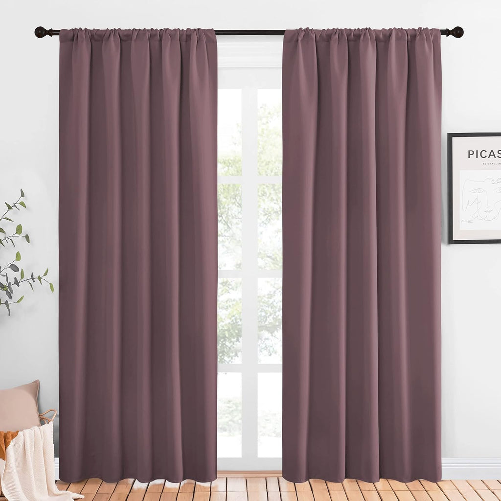 NICETOWN Room Darkening Curtains for Bedroom - Home Decoration Privacy Protection Thermal Insulated Solid Drapes/Draperies for Sliding…