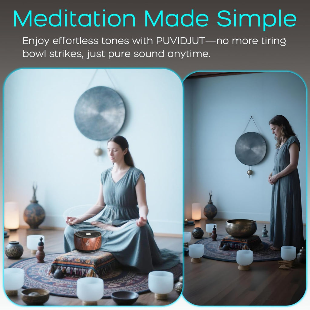 Puvidjutmeditationmachine Sound Frequency Machine, Meditation Generator Instrument, Tone Device Tools - Solfeggio Frequencies Bath for Yoga,…