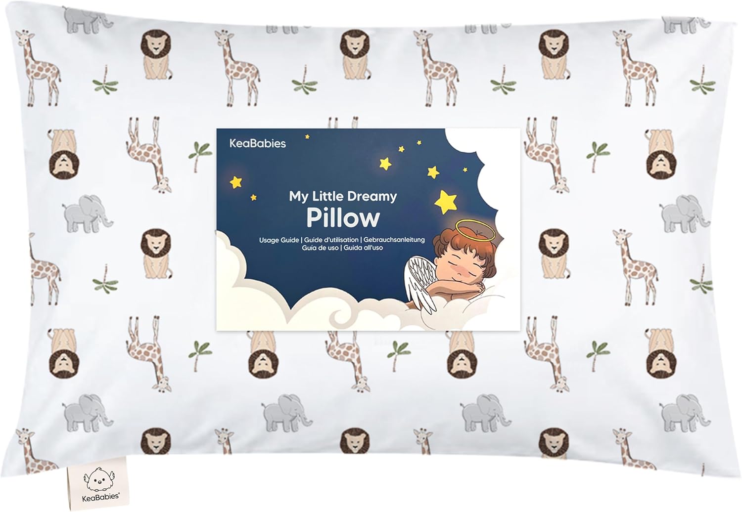 Toddler Pillow with Pillowcase - 13x18 My Little Dreamy Kids Travel Bed Pillows for Sleeping, Organic Cotton Small Pillowcase, Soft &…