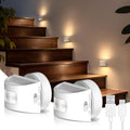 L LOHAS LED Motion Sensor Night Light, Rechargeable Stair Lights Indoor, Portable Warm White Motion Sensor Light Indoor, Battery Operated…