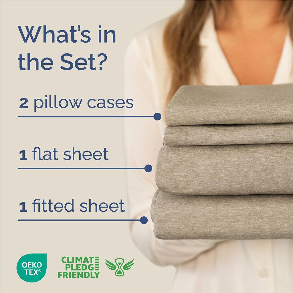 King Size 4 Piece Sheet Set - Comfy Breathable & Cooling Sheets - Hotel Luxury Bed Sheets for Women & Men - Deep Pockets, Easy-Fit, Soft…