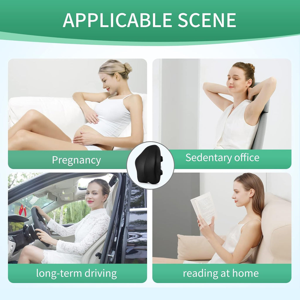 Seeknow-US Lumbar Support Pillow for Office Chair Back Support Pillow for Chair Car Seat Back Support Ergonomic Back Chair Pillow Desk Chai…