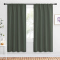 NICETOWN Bedroom Curtains Blackout Draperies - All Season Thermal Insulated Solid Rod Pocket Top Blackout Curtains/Drapes for Kid's Room…