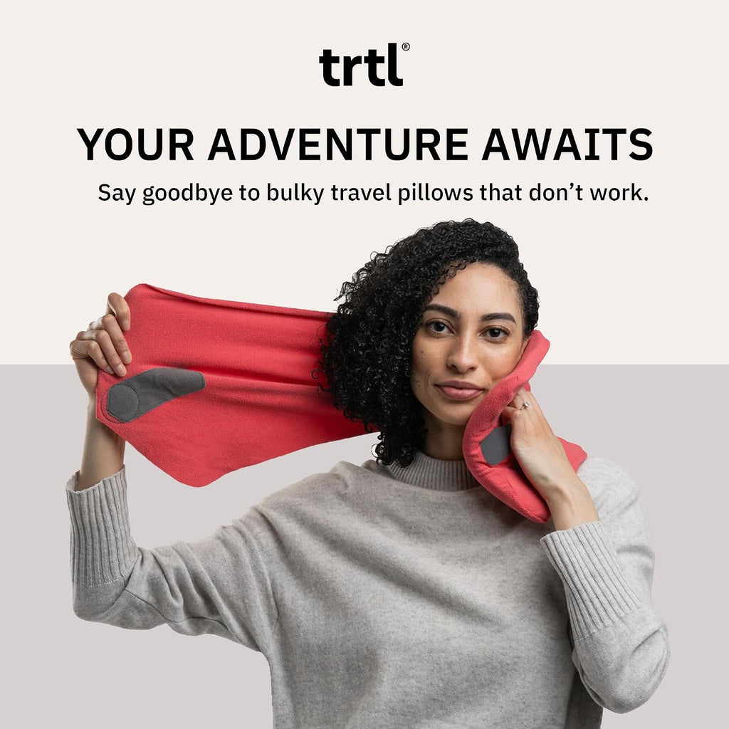 Trtl Pillow - designed for everyday use, Super Soft Neck Support Travel Pillow for Airplanes - Lightweight and Machine Washable…