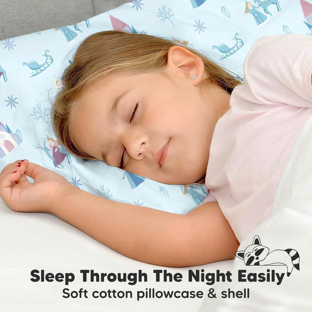 Toddler Pillow with Pillowcase - 13x18 My Little Dreamy Kids Travel Bed Pillows for Sleeping, Organic Cotton Small Pillowcase, Soft &…