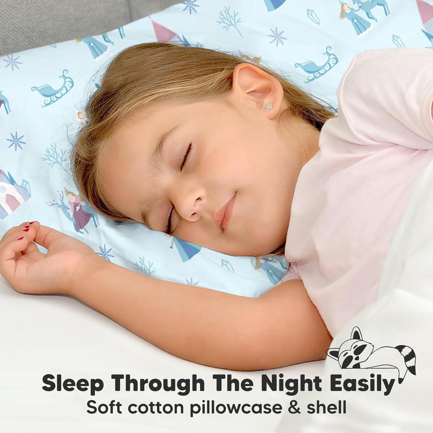 Toddler Pillow with Pillowcase - 13x18 My Little Dreamy Kids Travel Bed Pillows for Sleeping, Organic Cotton Small Pillowcase, Soft &…
