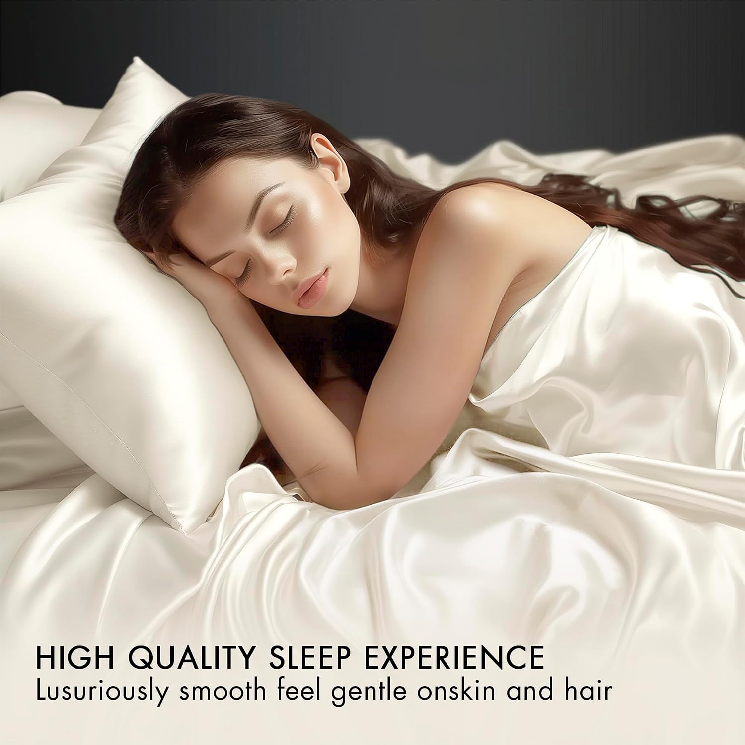Madisonpark Madison Park Satin Sheets Twin Size, Luxurious Silky Bed Sheets, Elastic 14" Pocket fits up to 16" Mattress, Wrinkle-Free, Soft…