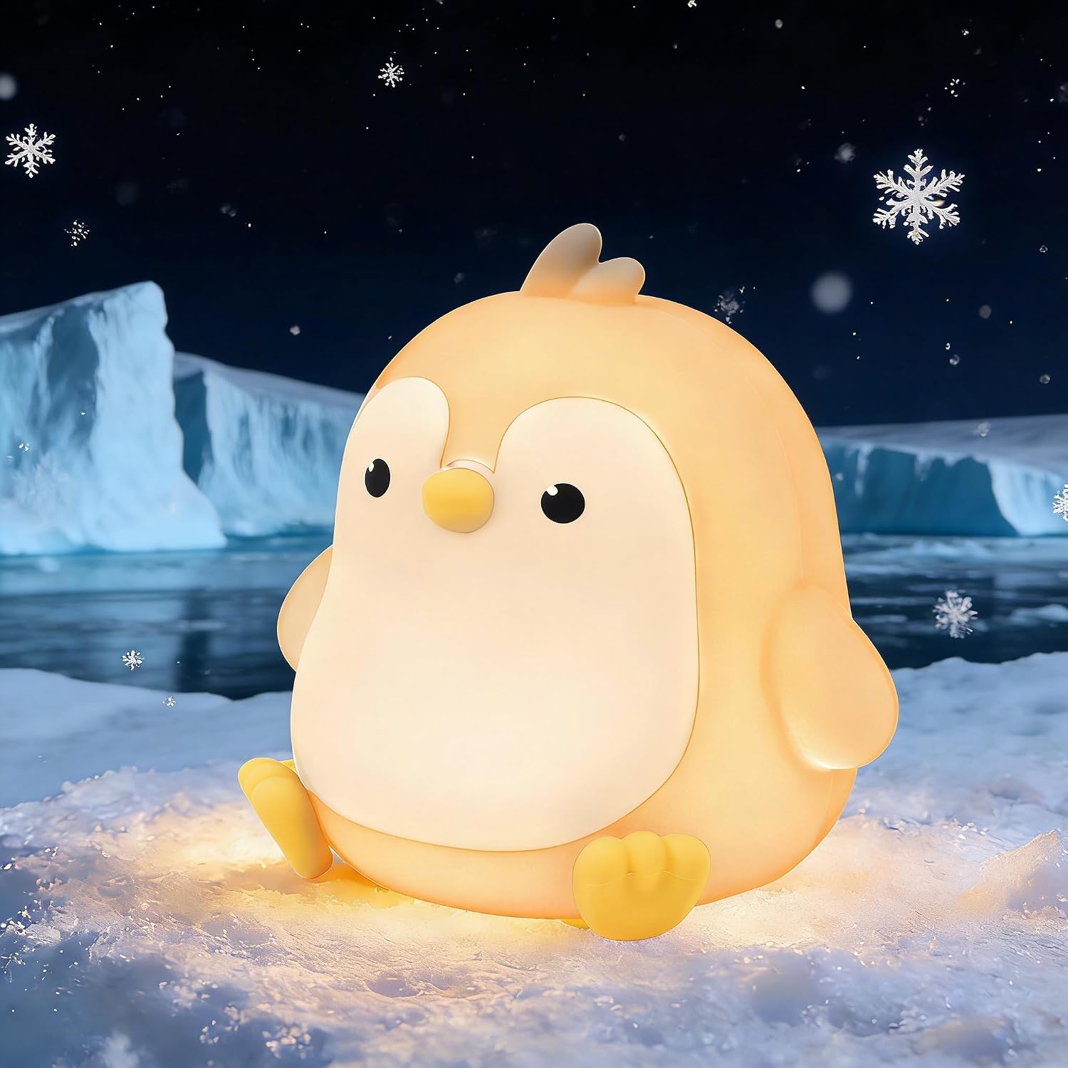 Squishy Penguin Night Light with RGB Mode Cute Chubby Penguin Light 3 Brightness Adjustable Nursery Breastfeeding Nightlight Rechargeable…