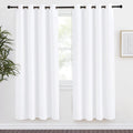 NICETOWN Room Darkening Window Treatment Curtain, Pure White, Single Panel, 55 by 78, Energy Smart Thermal Insulated Block Out Sunlight…