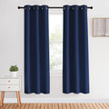 NICETOWN Blackout Curtain Panels 70, Navy, 1 Pair, 34 inch, Window Treatment Energy Saving Thermal Insulated Solid Grommet Blackout…