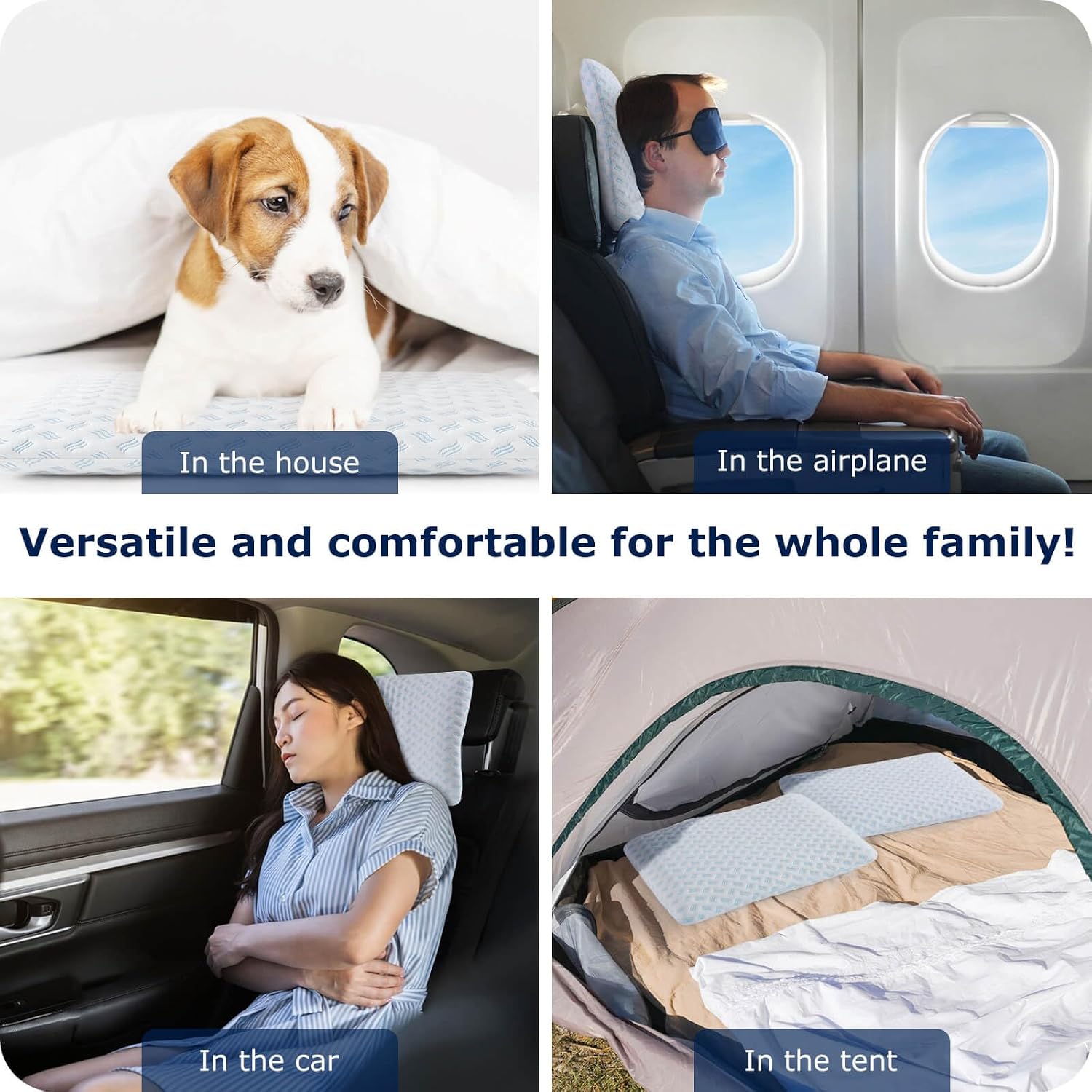 slybearsleepbetter Ultra Thin Pillow 2.75" cooling Memory Foam Pillows for Stomach Sleeping, Gel Infused Pillows for Side Back Stomach…
