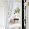 Nicetown Door Curtains for Doorway, Thermal Insulated Privacy Room Darkening Slide Room Divider Curtain for French Door, Grommet Top, 42" W…