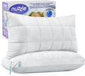 Nuzzlepillow Nuzzle Pillows King Size Set of 2 Adjustable Firm Pillows, Luxury Hotel Collection Bed Pillows – Adjust Height Soft Cooling Pi…