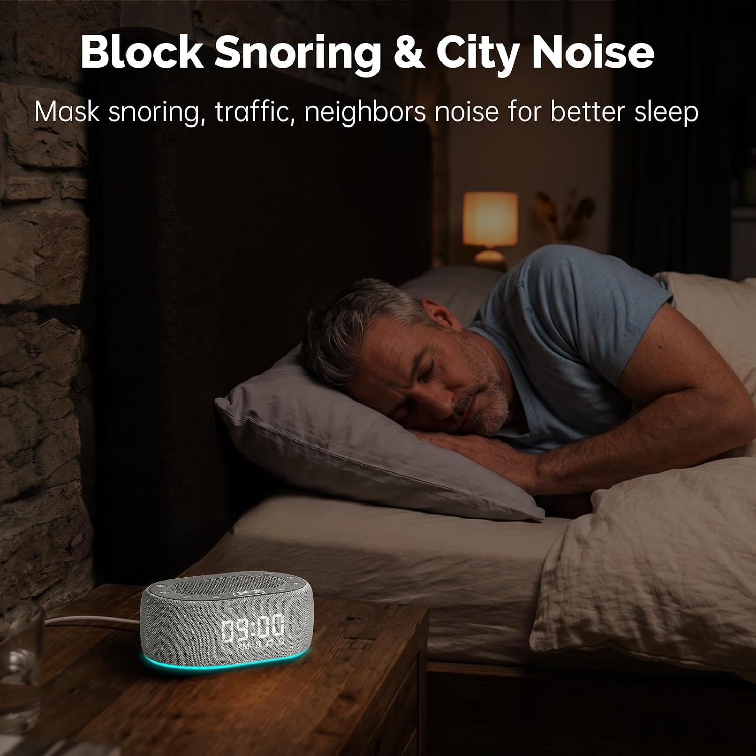 1Mii White Noise Machine with Alarm Clock, Sound Machine for Sleep for Adult Baby, Smart App Controlled,30 Soothing Sounds, Sleeping…