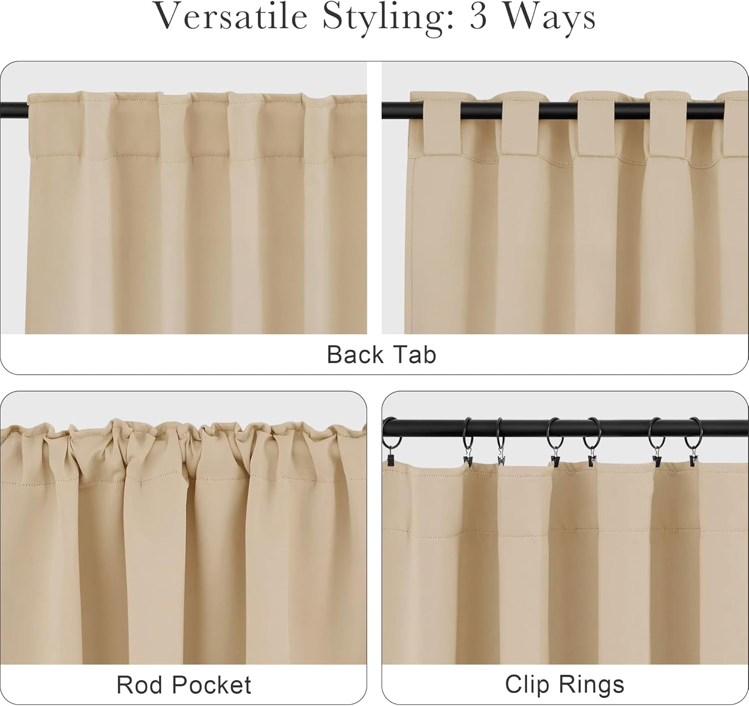 Ponydance PONY DANCE Thermal Insulated Small Window Curtains Short Drapes for Nursery Bathroom Kitchen Laundry RV Basement, 29 inch Wide by…