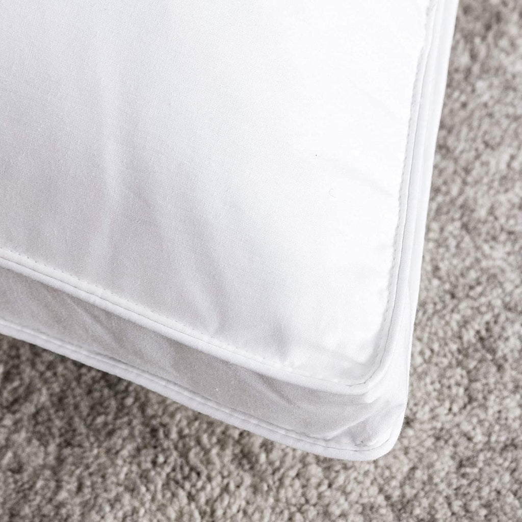 puredown® Goose Feather Down Pillows, Soft Gusseted Bed Pillows for Sleeping with 100% Cotton Shell, Set of 2, King Size