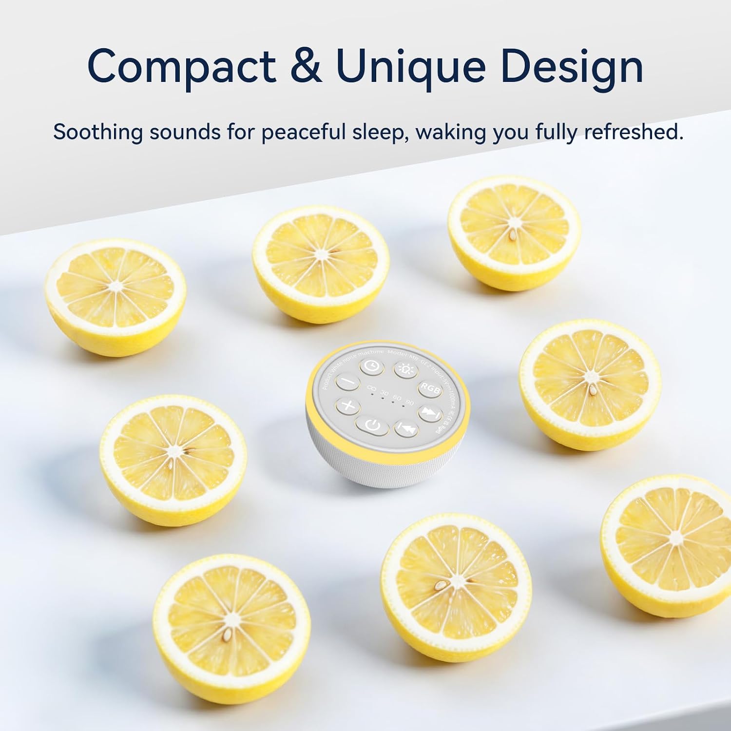 iDealSleep Mini Portable Sound Machine Night Light White Noise Machine Battery Portable Brown Noise Machine 30 Soothing Sounds for Baby Kid…