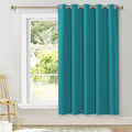 NICETOWN Room Darkening Curtains for Bedroom, Peacock Teal Thermal Insulated Drapes 72 inches Long for Office, Loft, Guestroom (1 Panel…