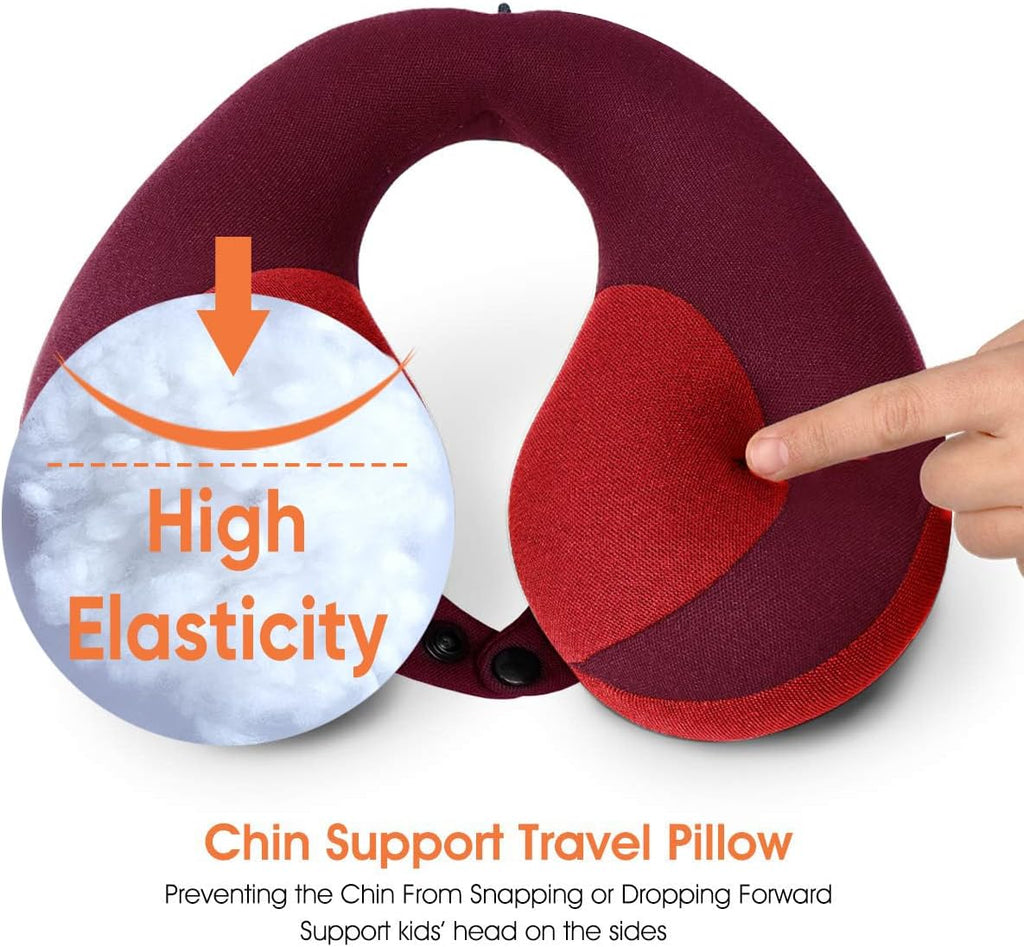 Infanzia Kids Chin Supporting Travel Neck Pillow, Helps Support Head and Neck, Comfortably Designed for Head, Neck, and Chin Support - Gift…