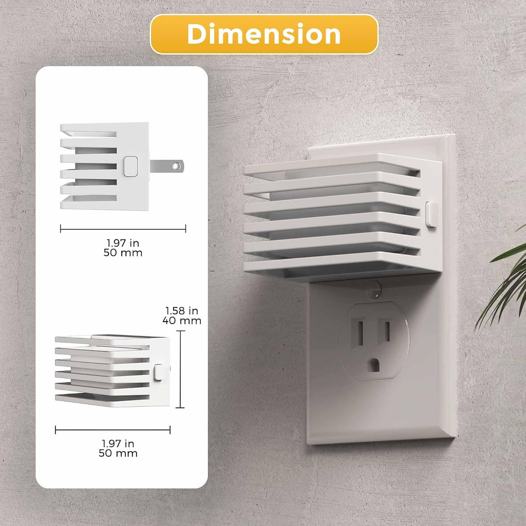 L LOHAS LED Night Lights Plug into Wall, 2 Pack Modern Night Light with Dusk to Dawn Sensor, Dimmable Plug in Night Light, Adjustable…