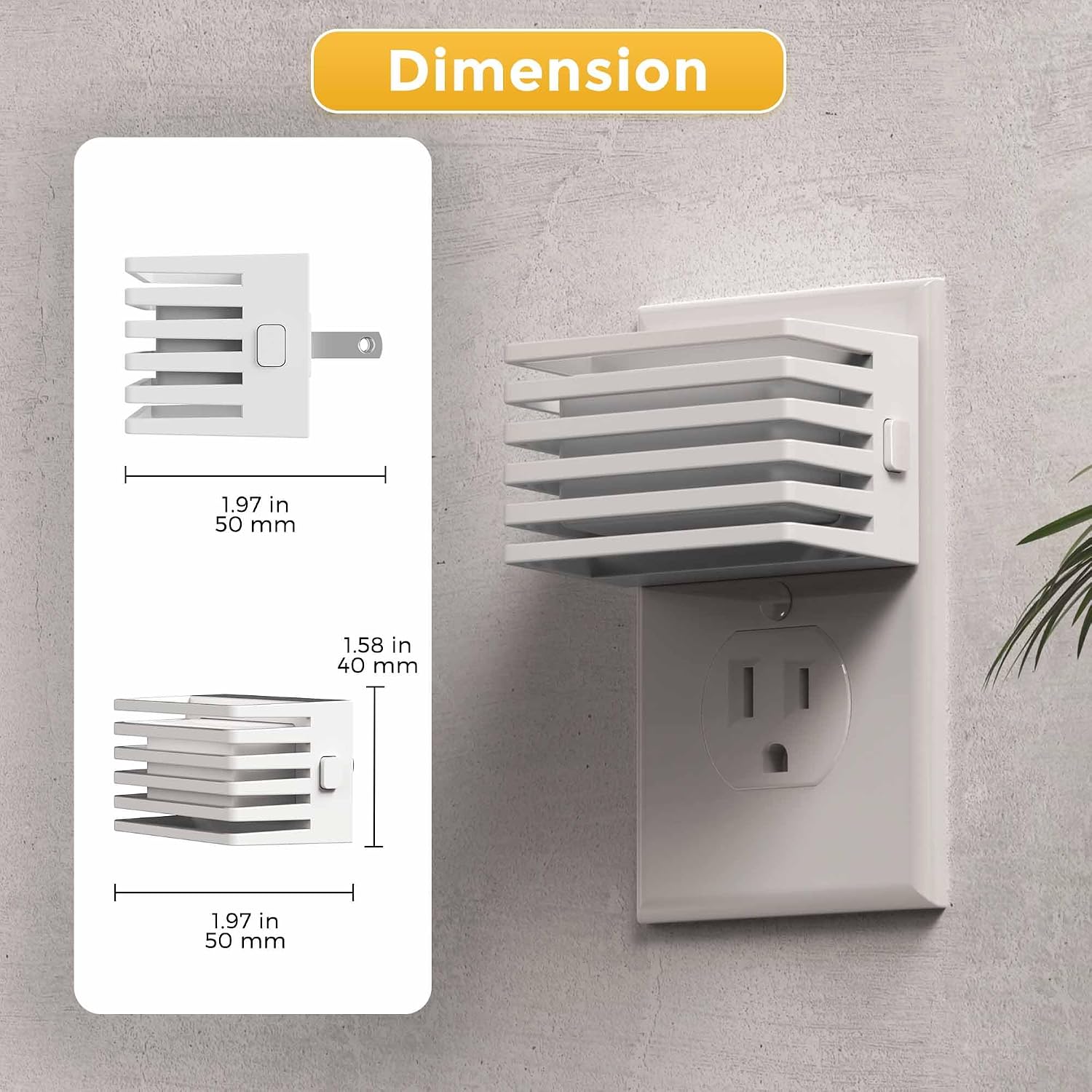 L LOHAS LED Night Lights Plug into Wall, 2 Pack Modern Night Light with Dusk to Dawn Sensor, Dimmable Plug in Night Light, Adjustable…