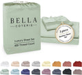 Bella Coterie Luxury Bamboo Viscose Twin XL Size Sheet Set | 100% Organically Grown | Ultra Soft | Cooling for Hot Sleepers | 18" Deep…
