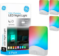 GE Color Changing LED Night Light for Kids, Dusk to Dawn Sensor, Home Decor Apartment Essentials, Wall Lights for Bedroom, Ambient…