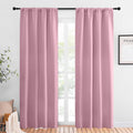 Nicetown Blackout Curtains for Living Curtains, Rouge Pink, 2 Panels, 42 by 84, Room Darkening Window Curtain Panels, easy maintenance…