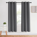 NICETOWN Blackout Window Curtains 70" L, 2 Panels, 34 inch, Grey, Grommet Top Room Darkening Thermal Insulated Vertical Window Drapes…