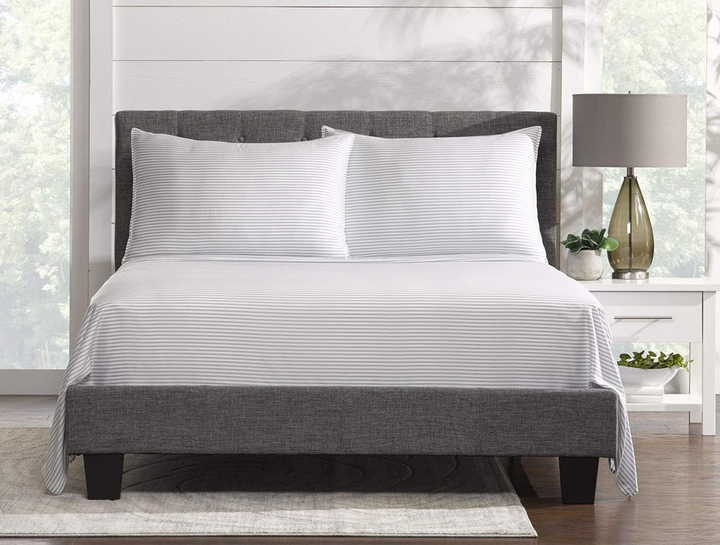 PureBamboo Pure Bamboo California King Sheets, Genuine 100% Organic Viscose Derived from Bamboo Bed Sheet Set, Soft & Cooling, Double Stitc…