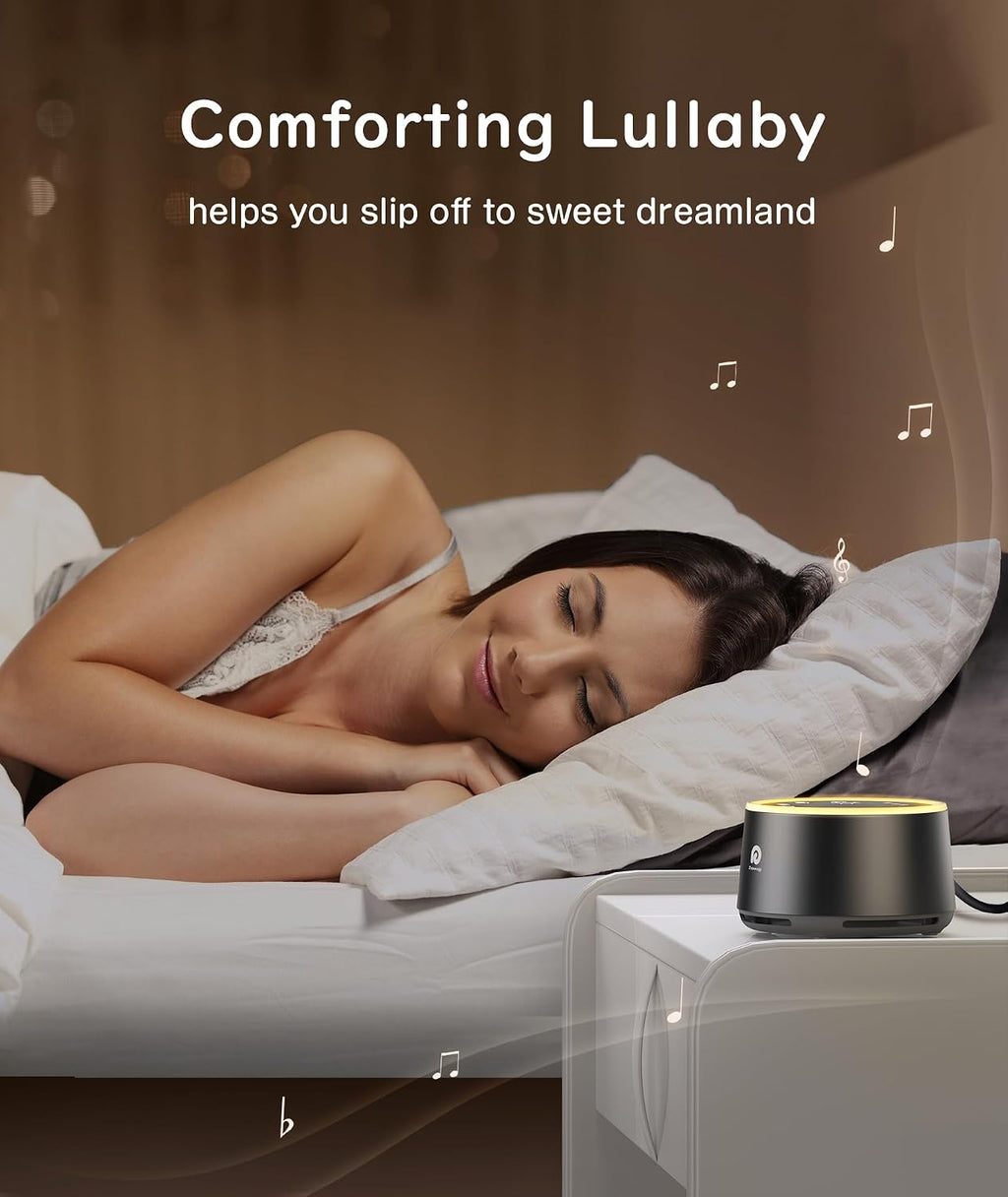 Dreamegg White Noise Machine - Sound Machine for Adult Baby Kid, Noise Machine for Sleeping with 24 Calming Sound, Ambient Nightlight, Cont…